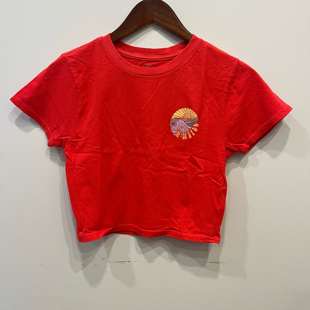 O’Neill Redish Orange Graphic Women's Crop Top